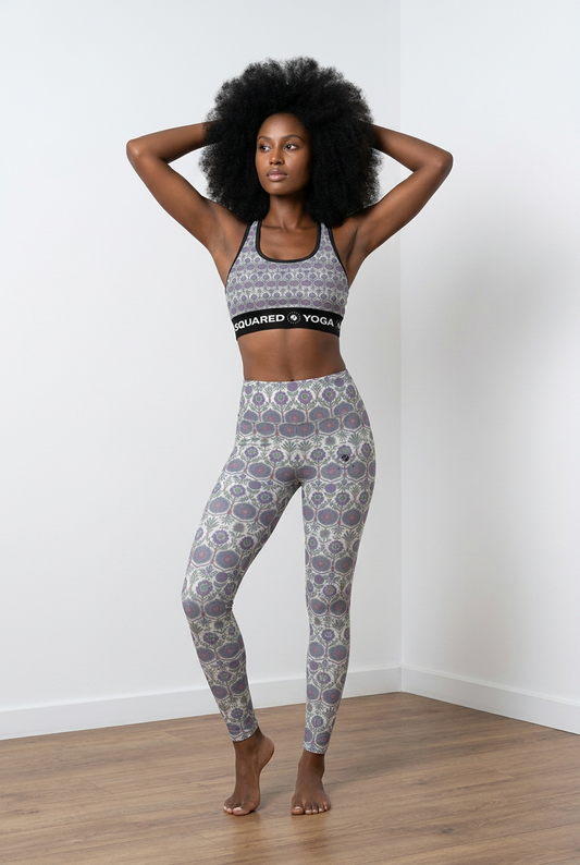 Jaipur Love iSquared Pocket Leggings with high-rise waistband, 4-way stretch fabric, and two side pockets