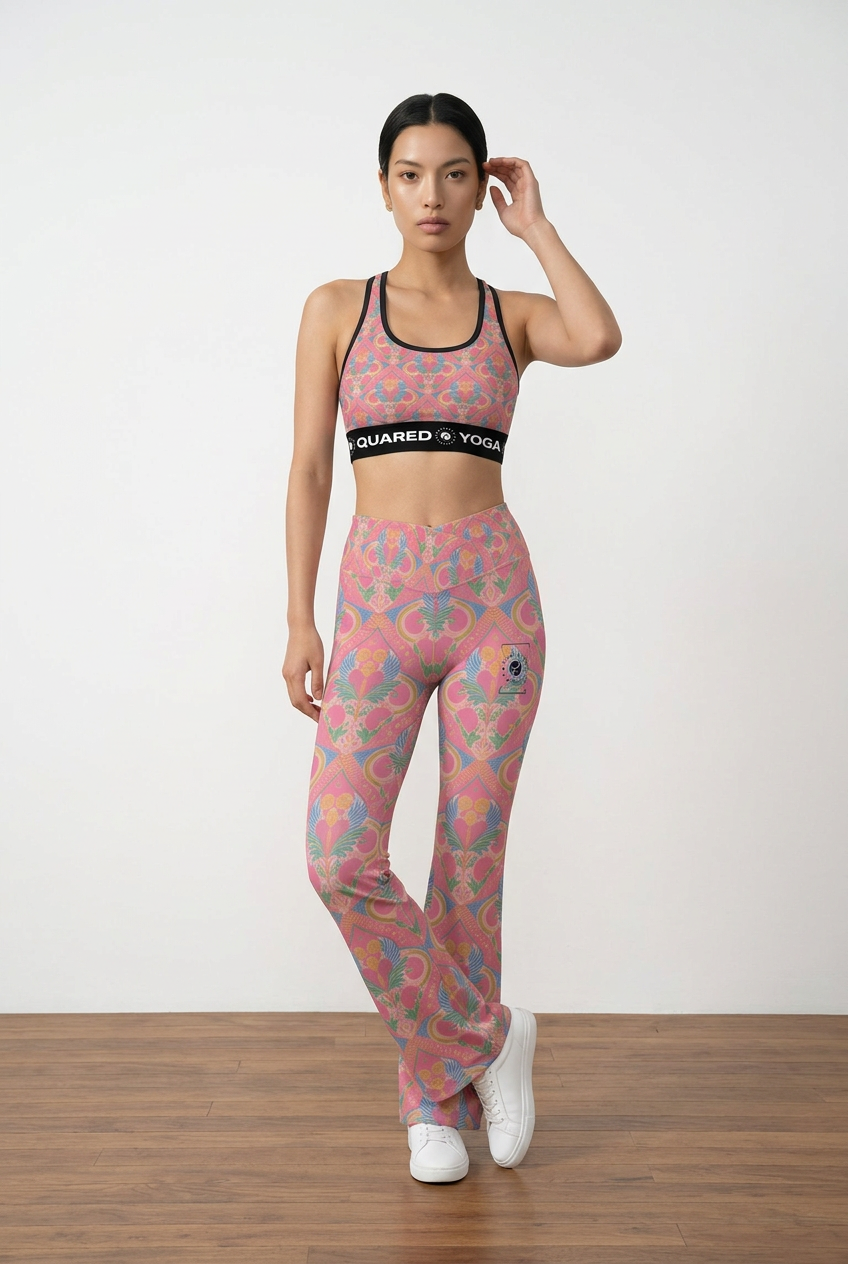 Jaipur Love - Cross Waisted Flair Leggings