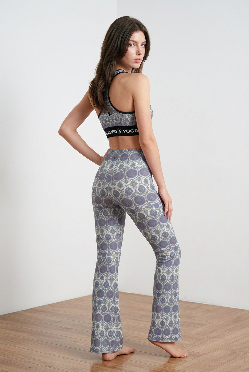 Jaipur Love - Cross Waisted Flair Leggings