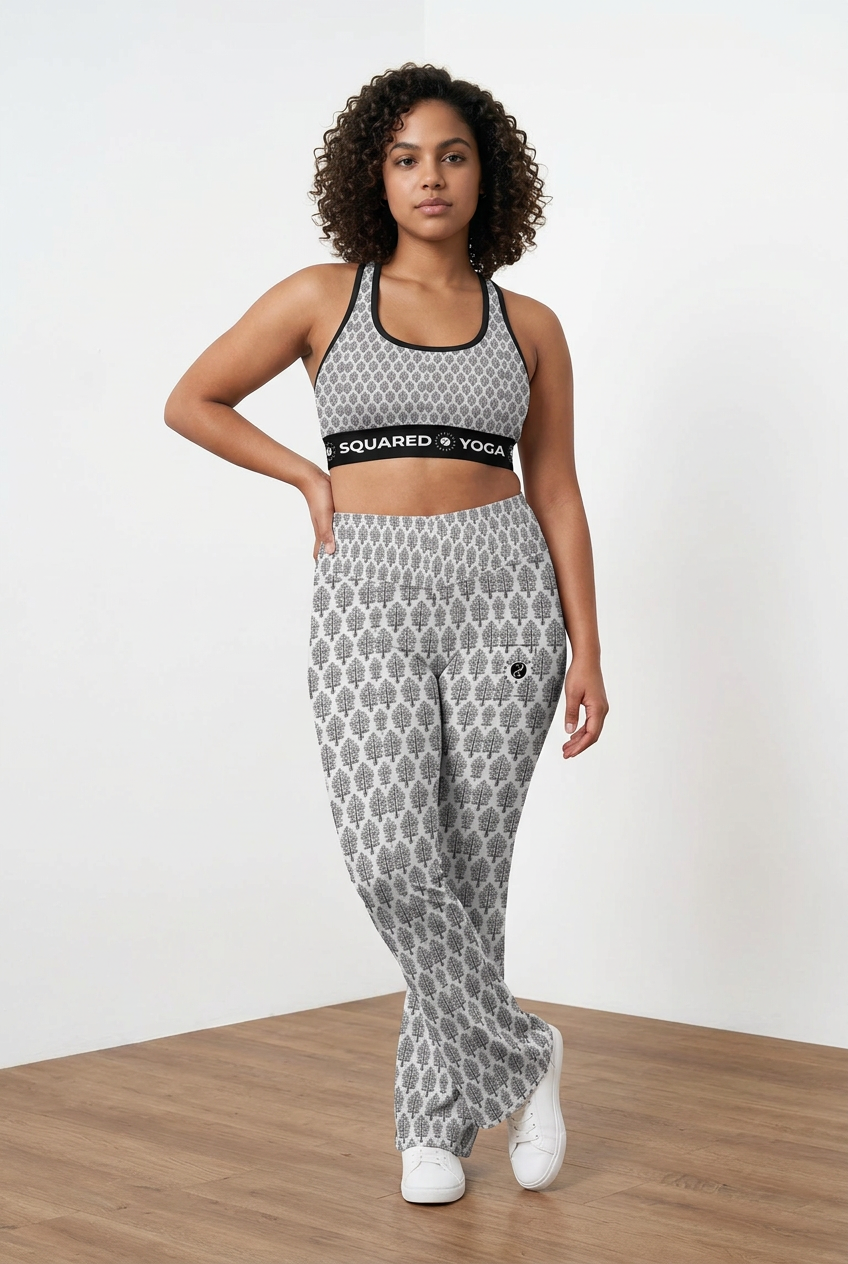 Jaipur Love - Cross Waisted Flair Leggings