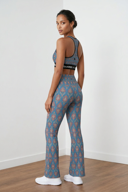 Jaipur Love - Cross Waisted Flair Leggings