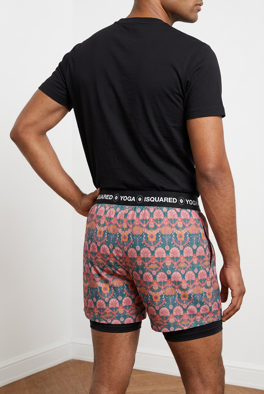 Jaipur Love - Compression Yoga Shorts