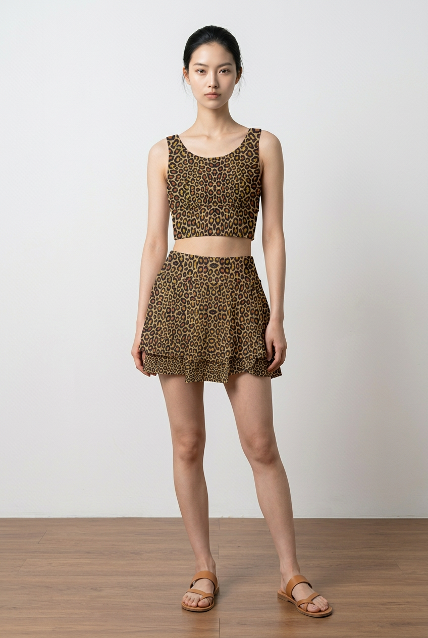 Wild Leopards - iSquared Ruffle Skirt