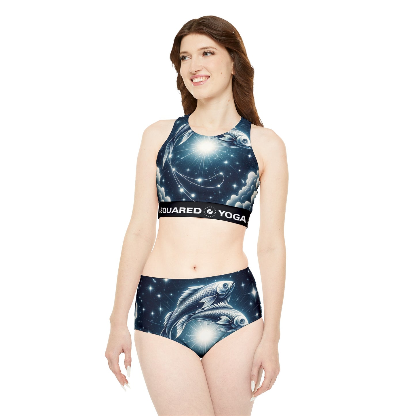 Ensemble bikini de yoga chaud - Poissons Harmonie