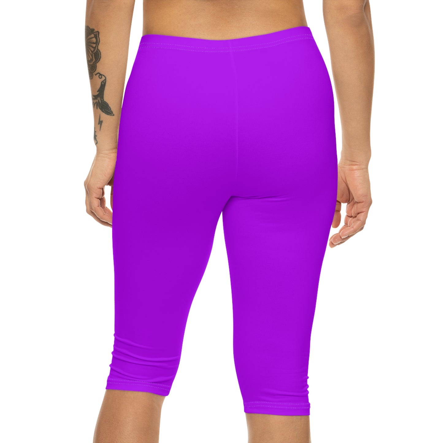 #BF00FF Electric Purple - Capri Shorts