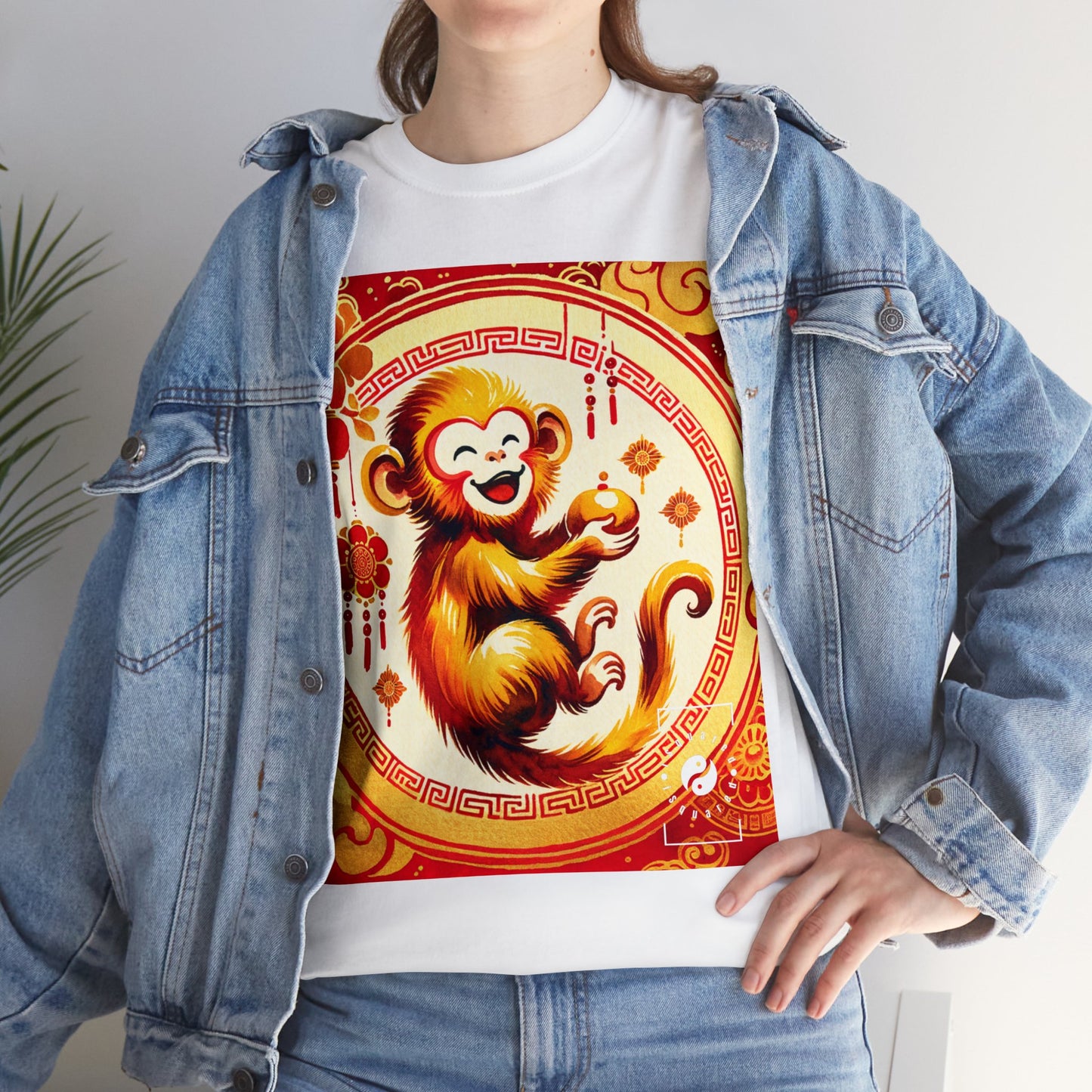 "Golden Simian Serenity in Scarlet Radiance" - Heavy T