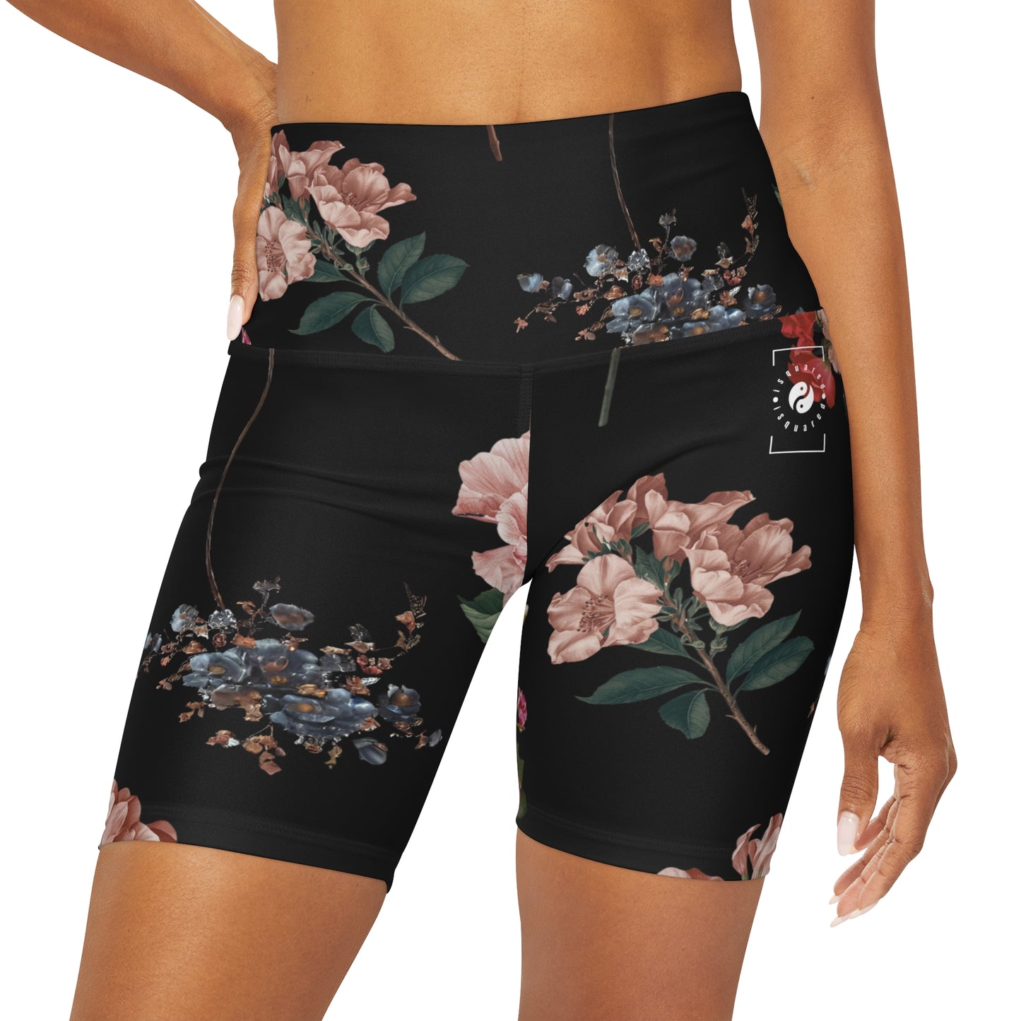 Botanicals on Black - shorts