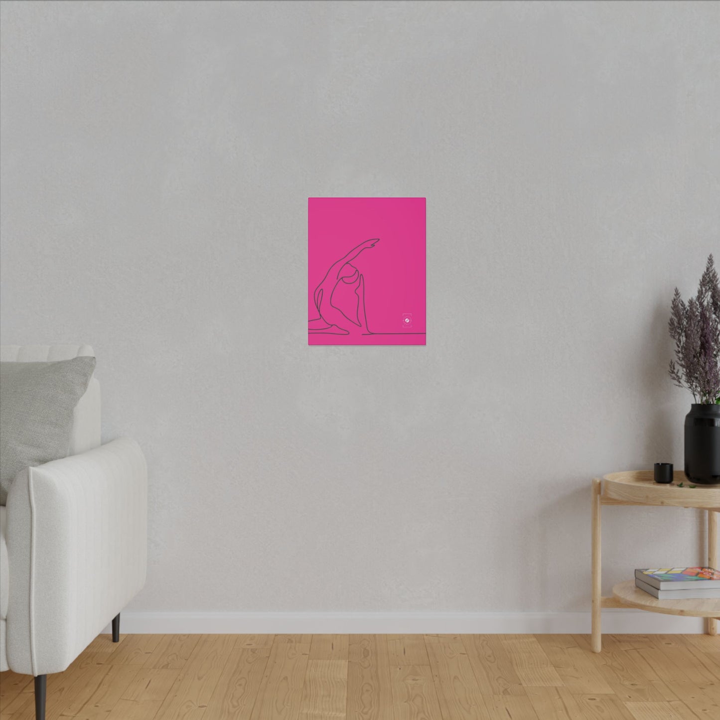 Line Art Pigeon Pose - Art Print Canvas