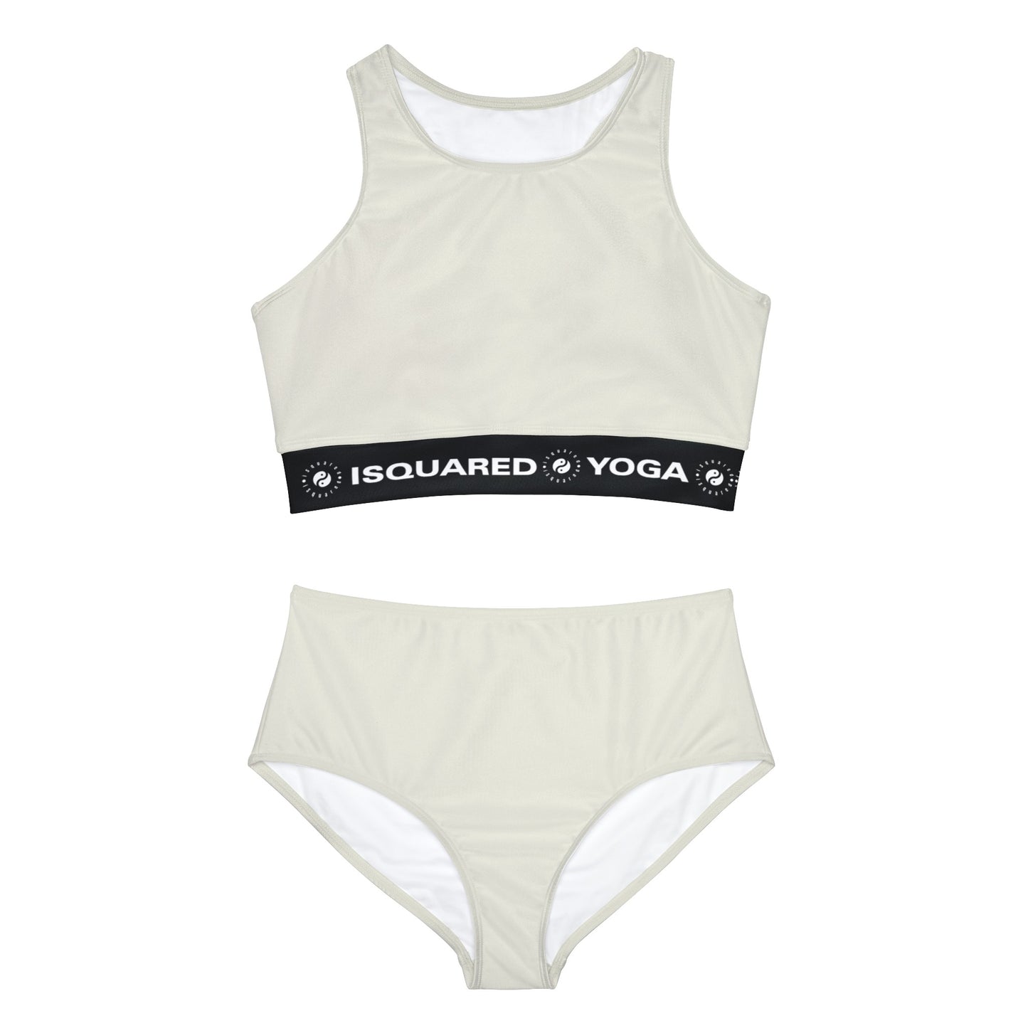 #E9E7DA Ivoire - Ensemble bikini yoga chaud