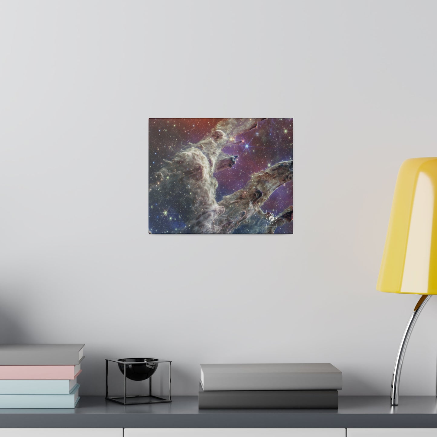 Pillars of Creation (NIRCam and MIRI Composite Image) - JWST Collection - Art Print Canvas