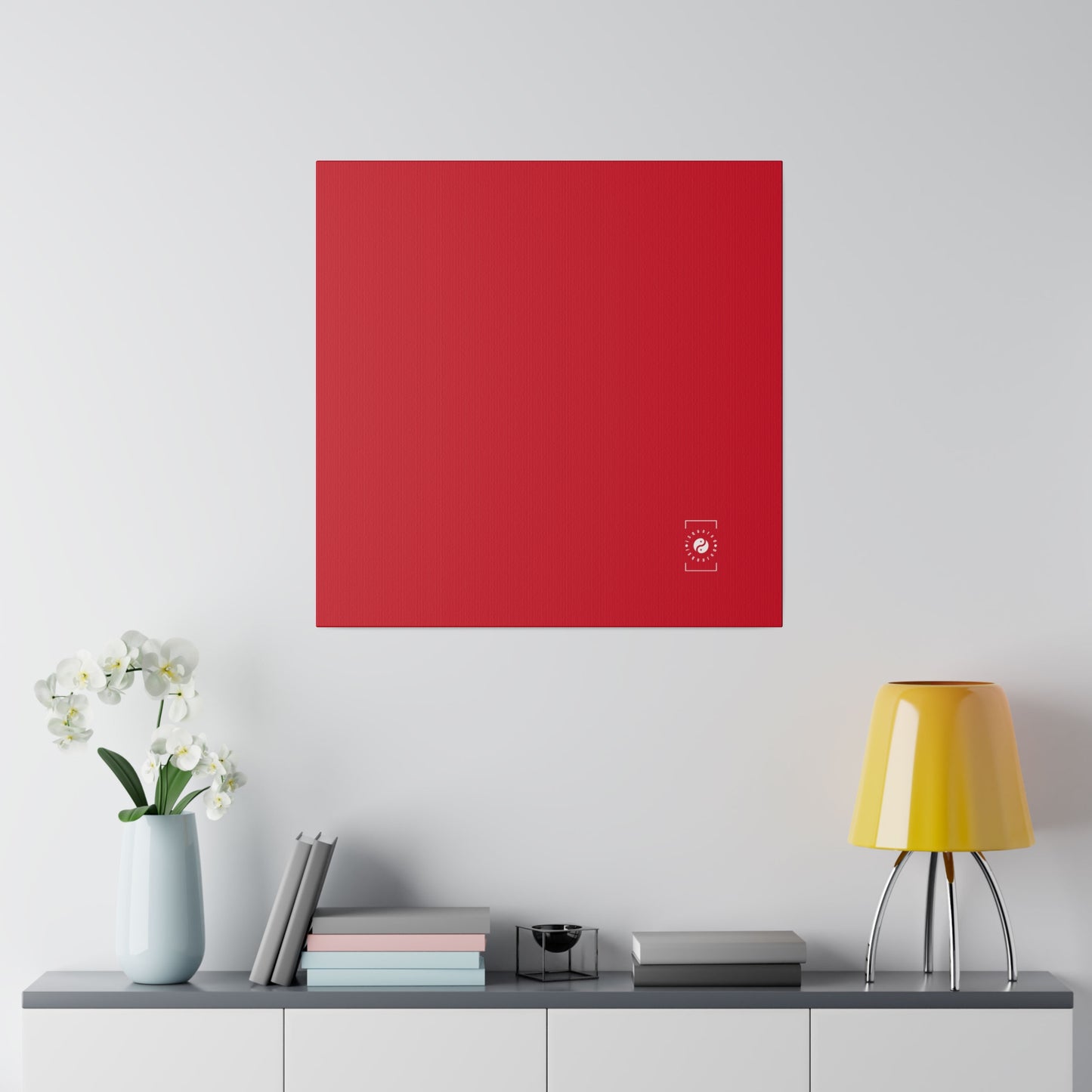 #D10927 Scarlet Red - Art Print Canvas