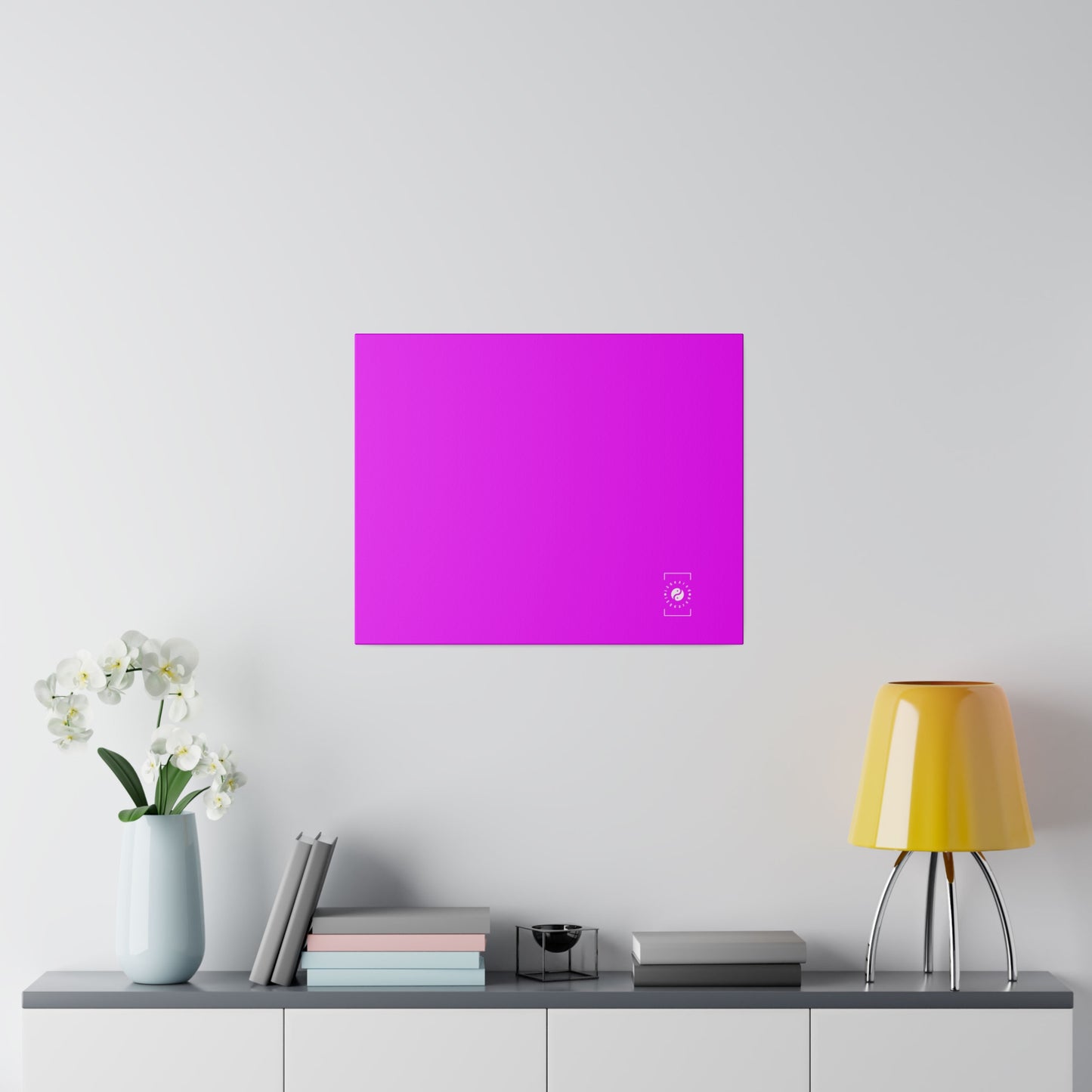 #f000ff Neon Purple - Art Print Canvas