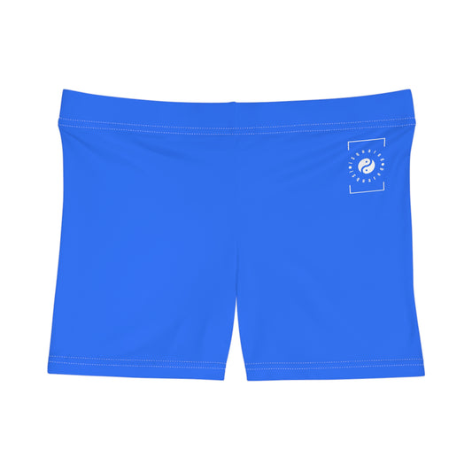 #2C75FF Electric Blue - Mini Hot Yoga Short