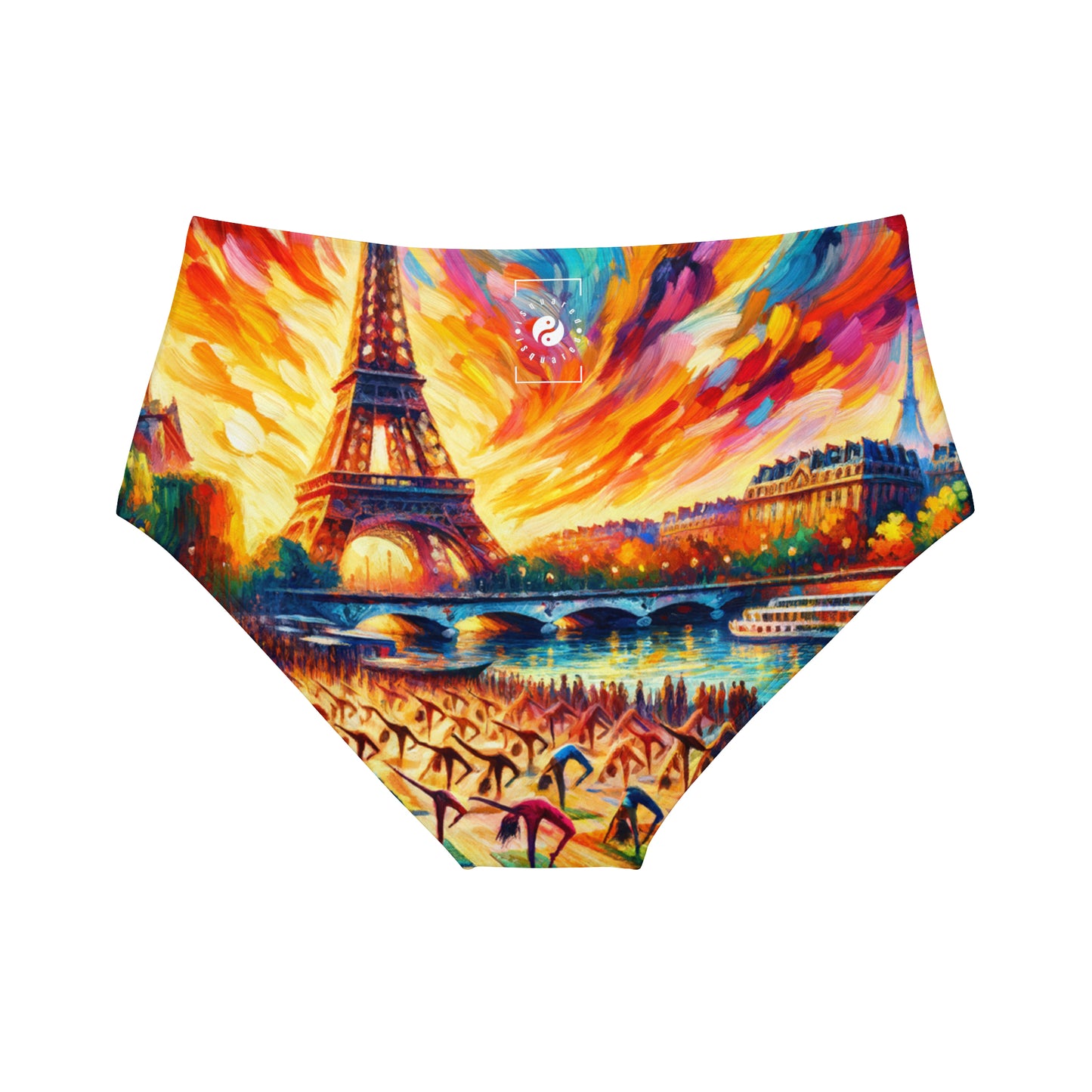 Parisian Yoga Chic - High Waisted Bikini Bottom