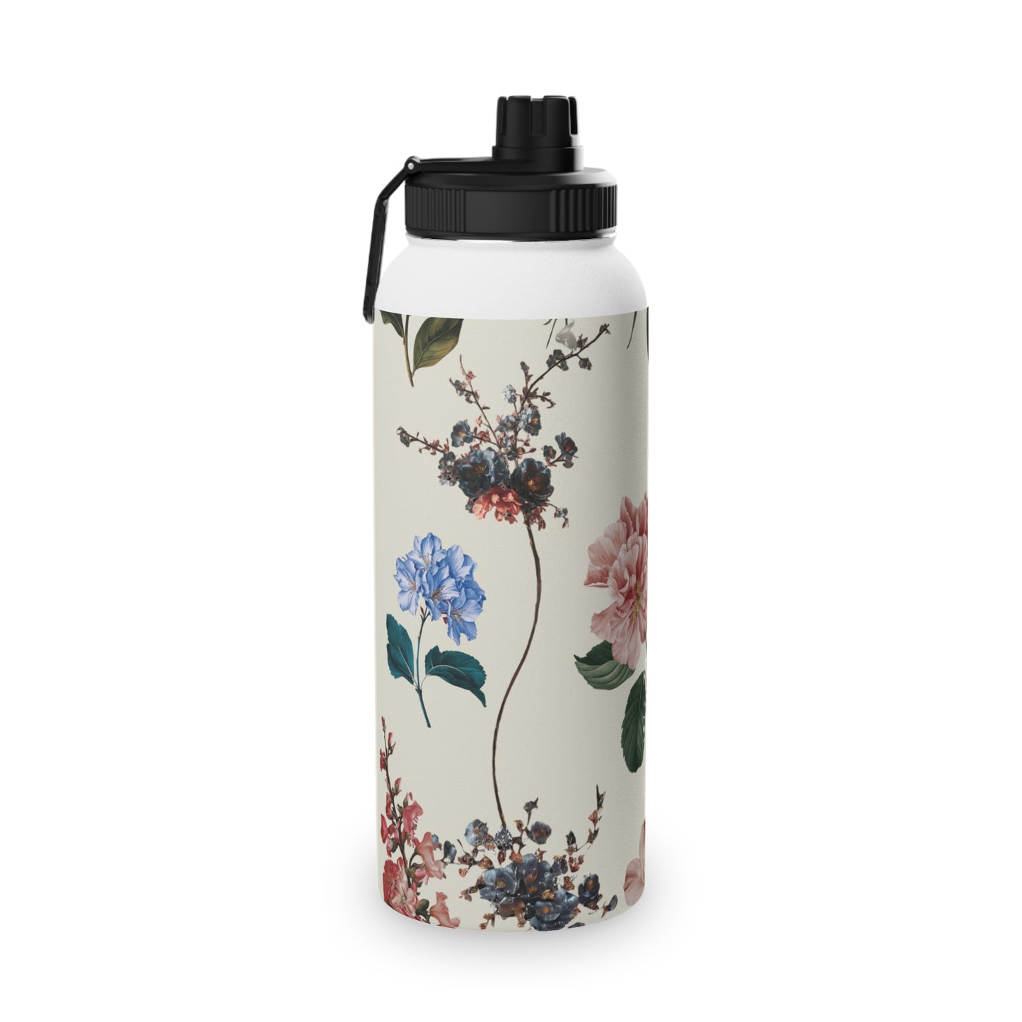 Botanicals on Beige - Sports Water Bottle