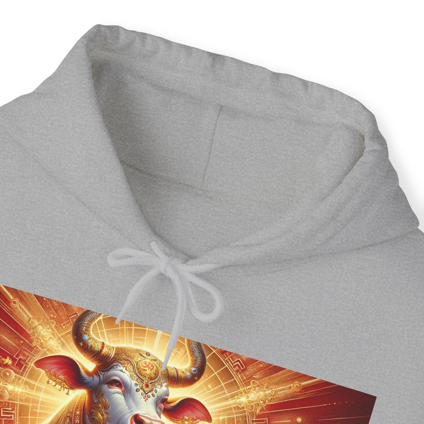 "Golden Euphoria: A Dance of the Divine Bovine" - Hoodie