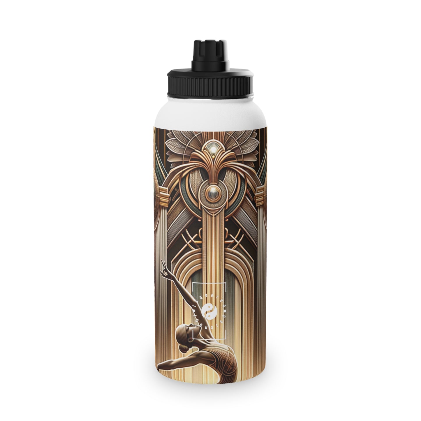 "Deco Serenity: A Fusion of Opulence and Zen" - Sports Water Bottle