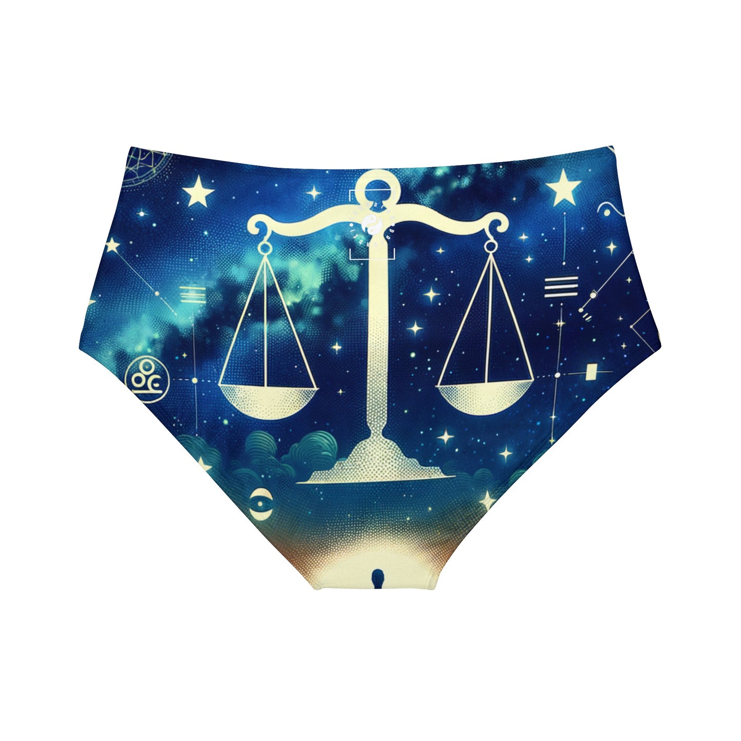 Celestial Libra - High Waisted Bikini Bottom