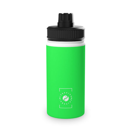 #0FFF50 Neon Green - Sports Water Bottle