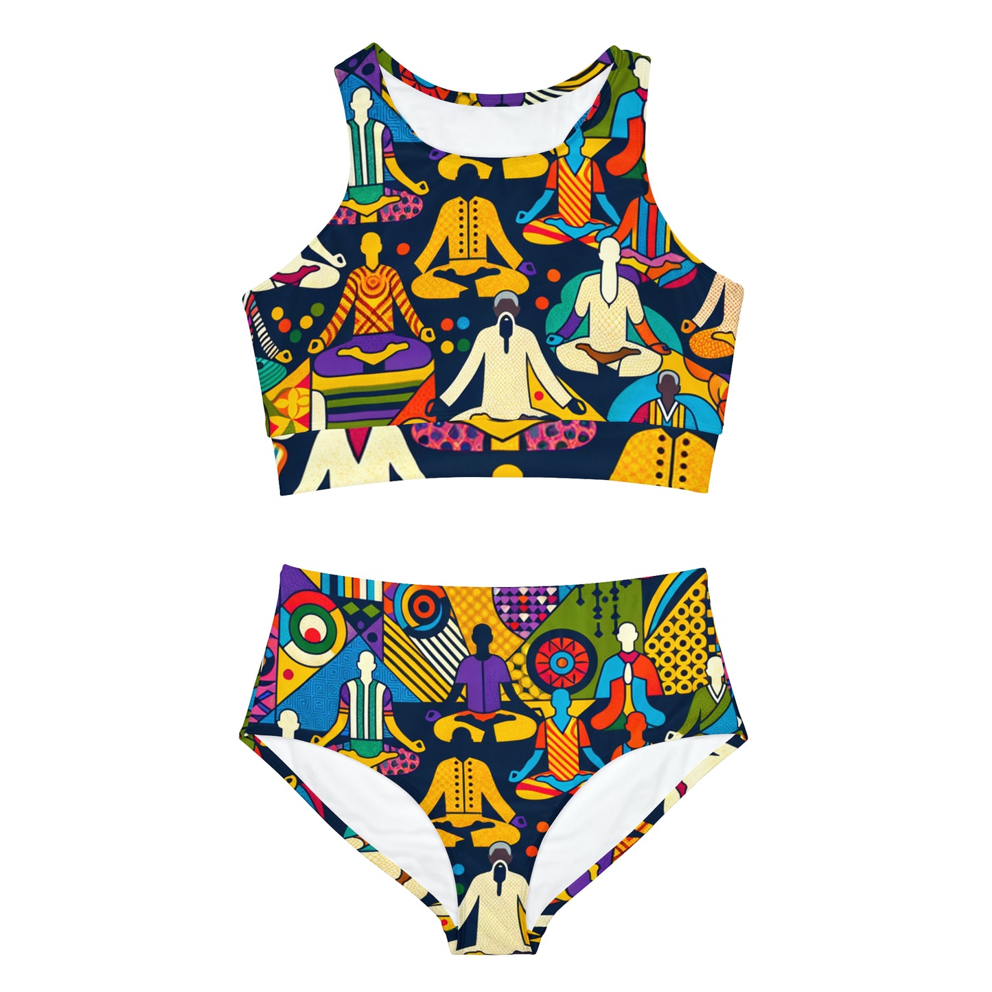 Vibrant Sadana: Prana in Nouveau Réalité - Hot Yoga Bikini Set