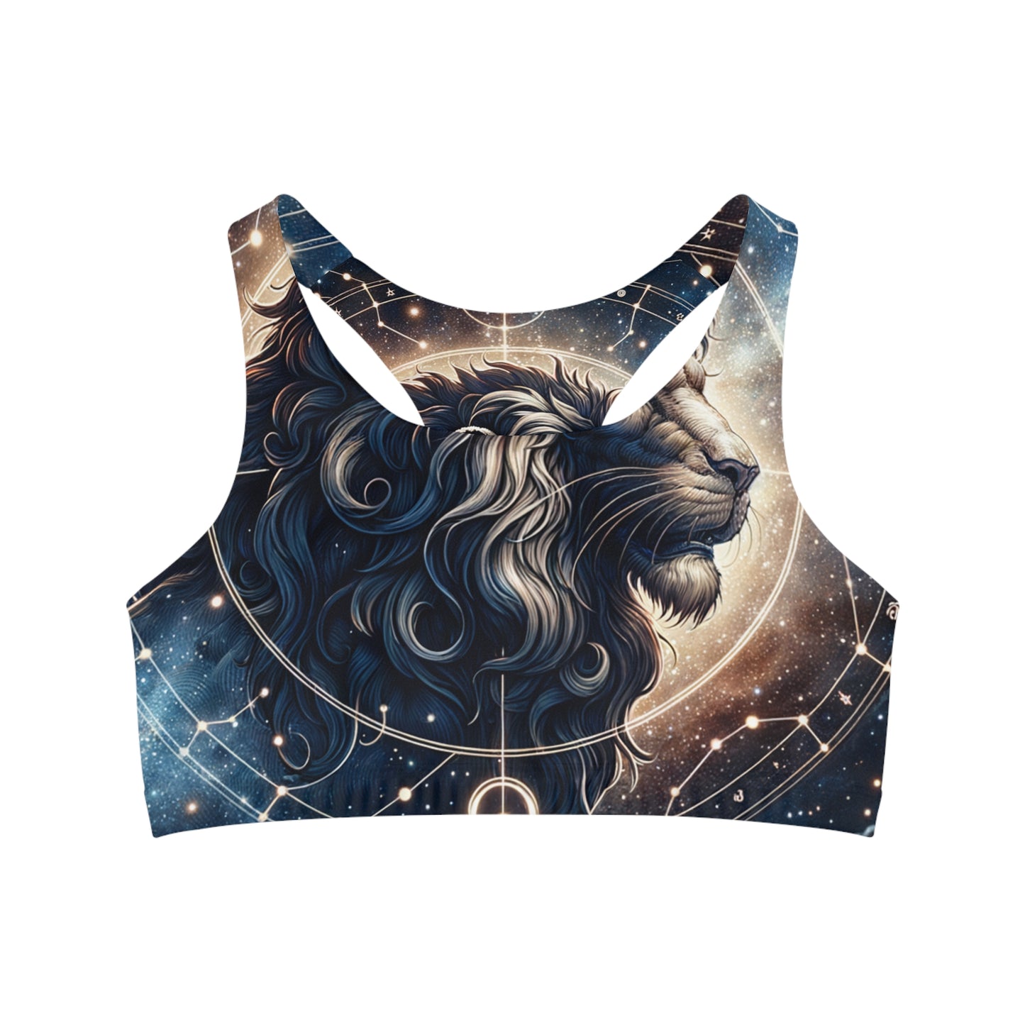 Celestial Leo Roar - Seamless Sports Bra