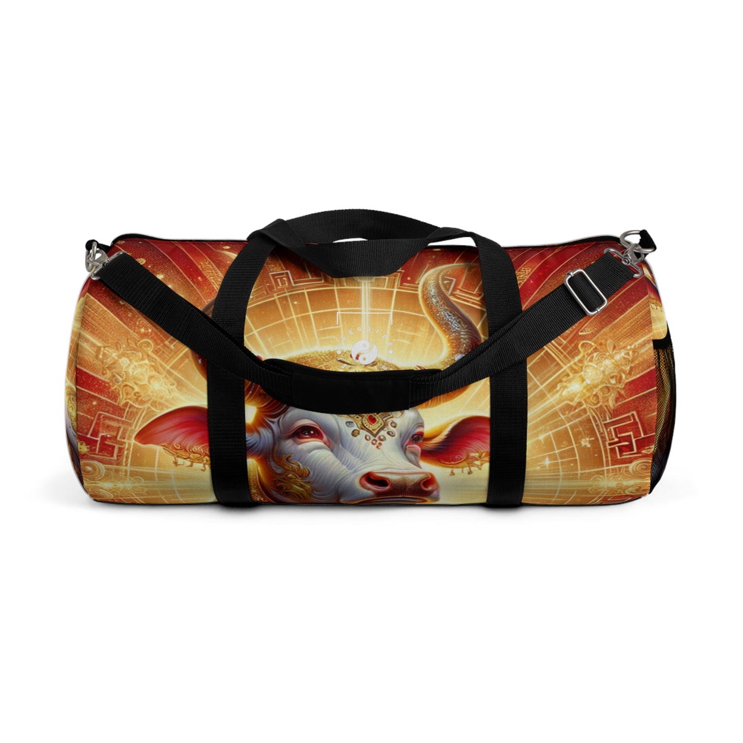 "Golden Euphoria: A Dance of the Divine Bovine" - Duffle Bag