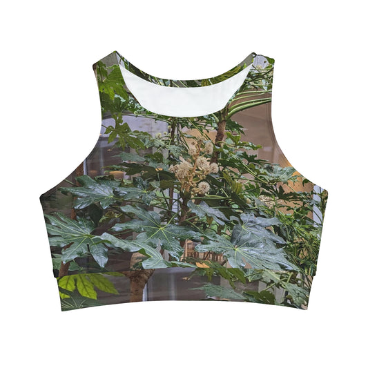 Plasky Jungle - High Neck Crop Top