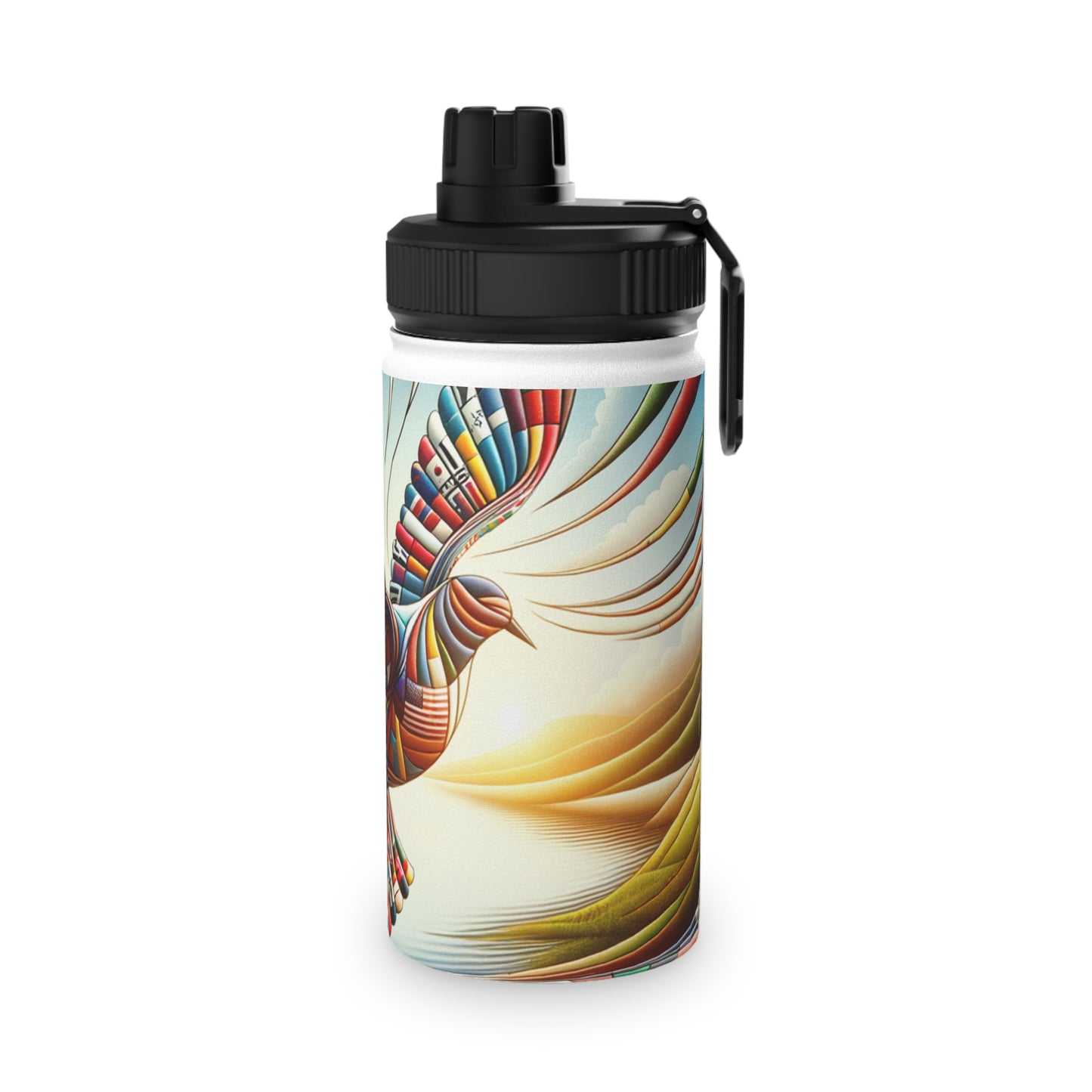 "Global Tapestry of Tranquility" - Sports Water Bottle