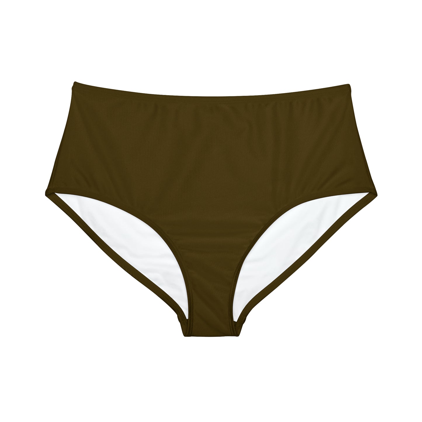 Earthy Brown - High Waisted Bikini Bottom