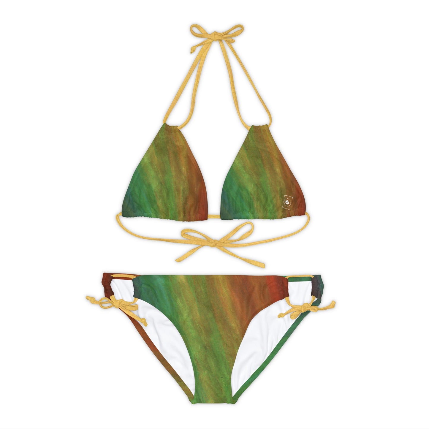 Subtle Rainbow Mood - Lace-up Bikini Set