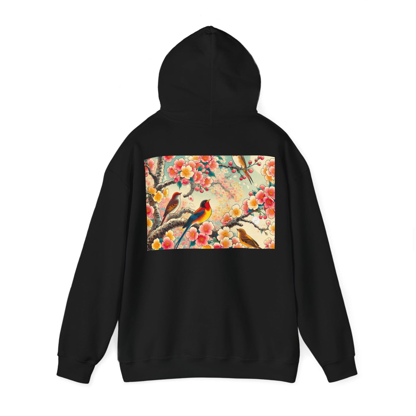 "Verdant Whispers: Sakura Chirping" - Hoodie