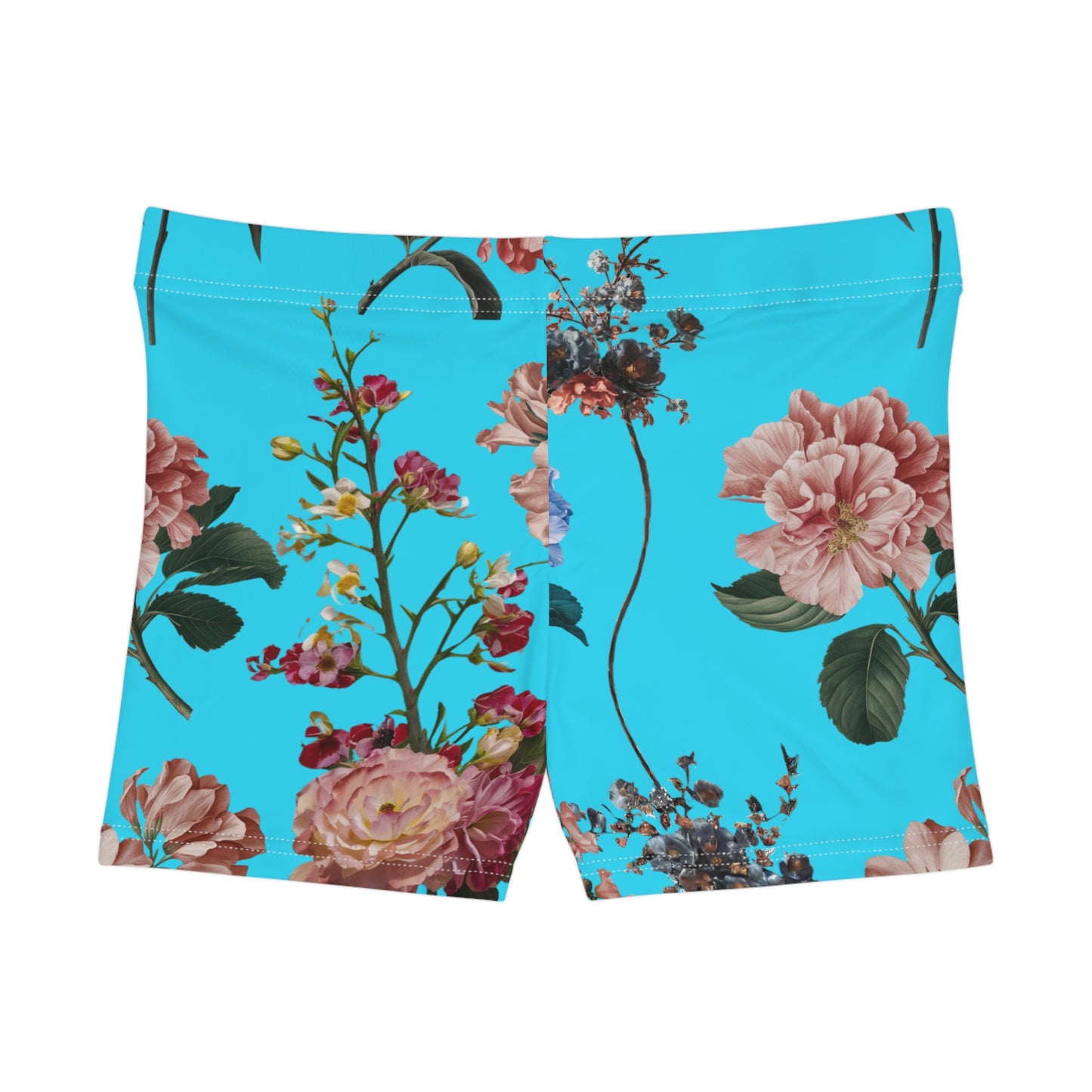 Botanicals on Azure - Mini Hot Yoga Short