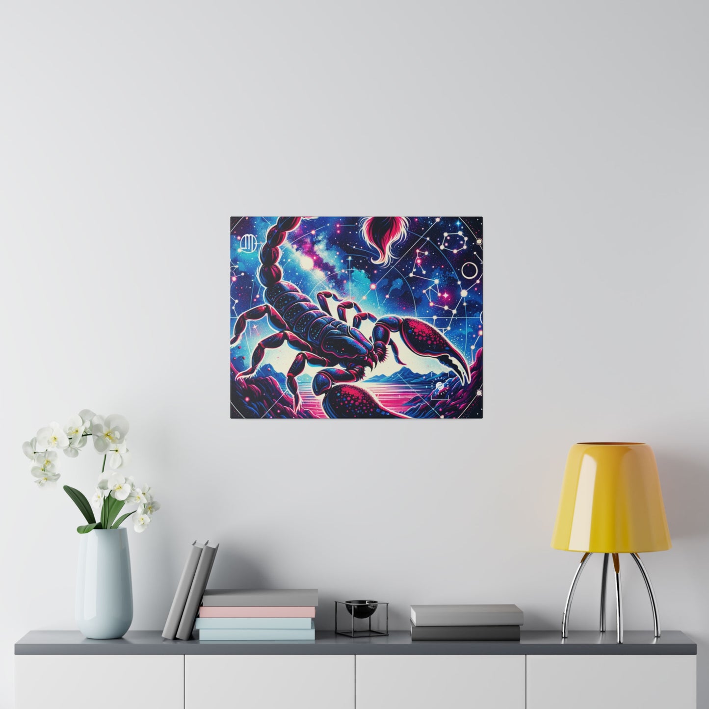 Crimson Scorpio - Art Print Canvas