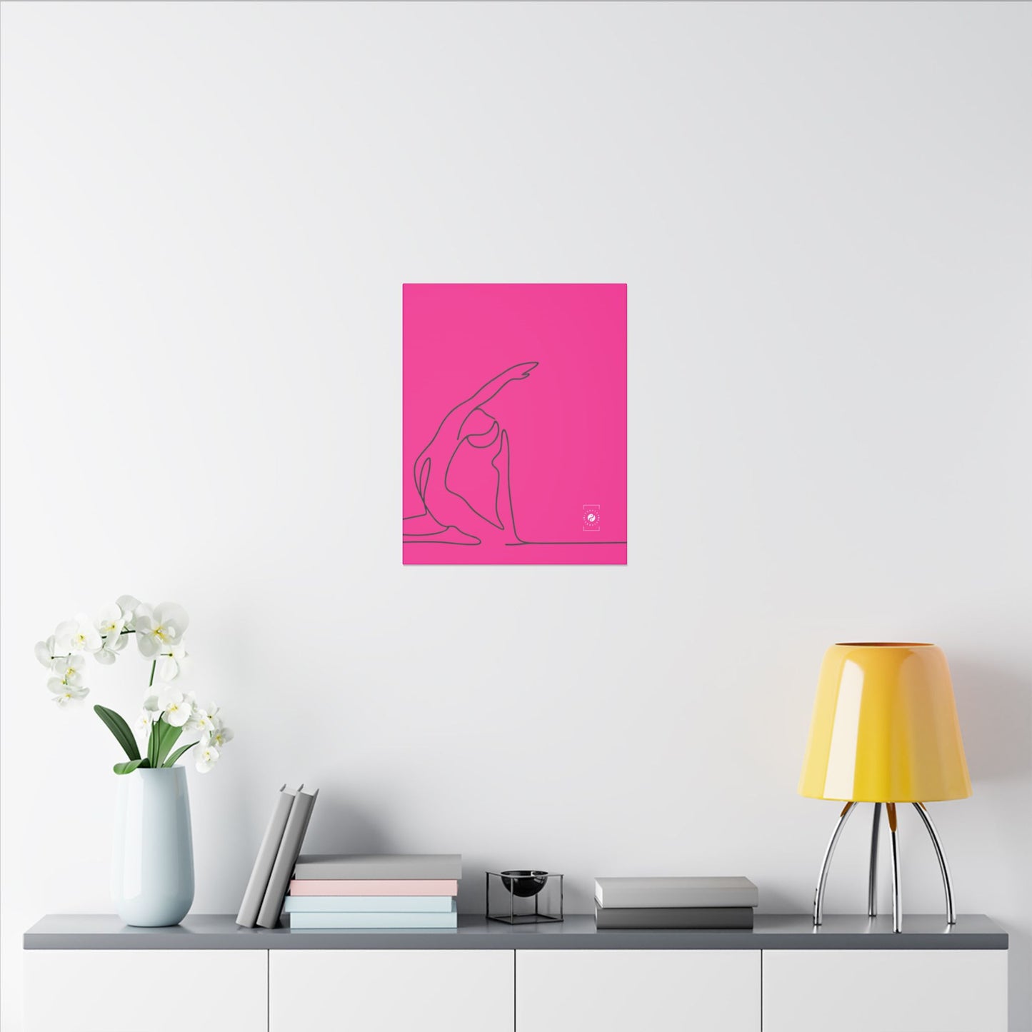 Line Art Pigeon Pose - Art Print Canvas