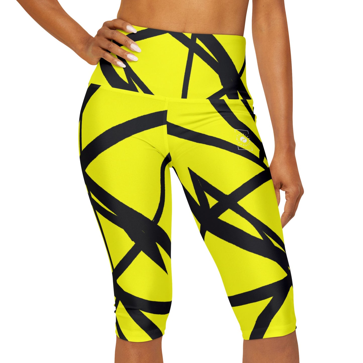 Entangled Harmony - High Waisted Capri Leggings