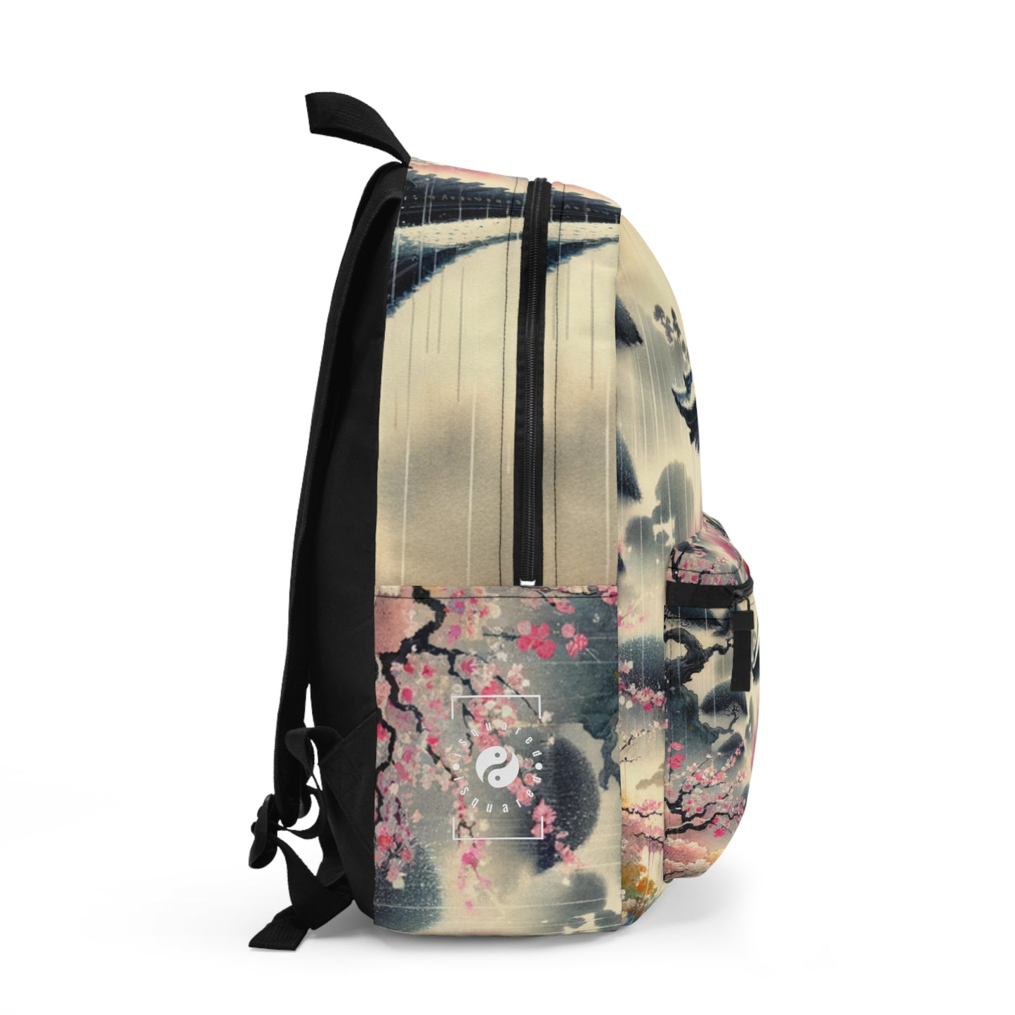 "Rain-drenched Sakura Spectrum" - Backpack