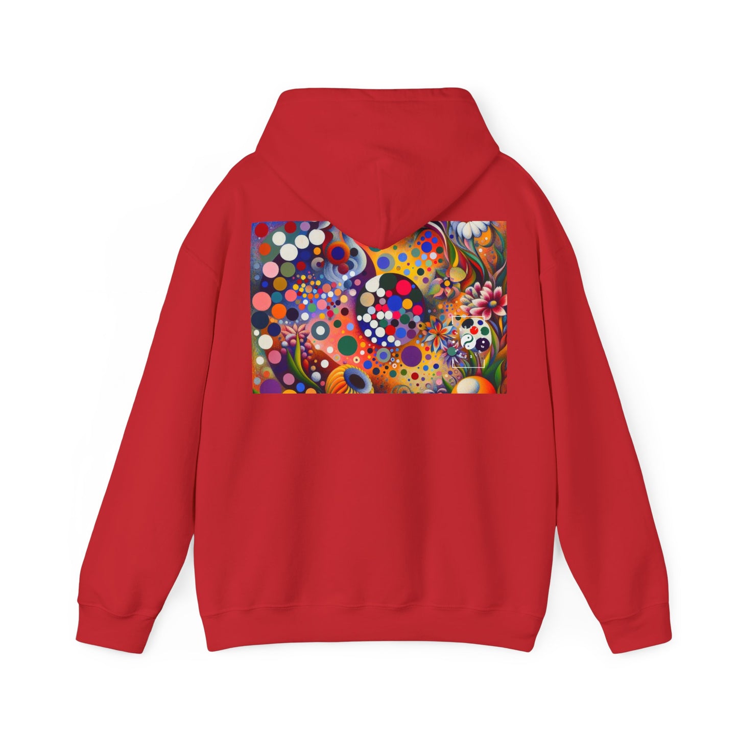 "Polka Petals in Yogic Surrealism: An Artistic Salute to Kusama and Kahlo" - Hoodie