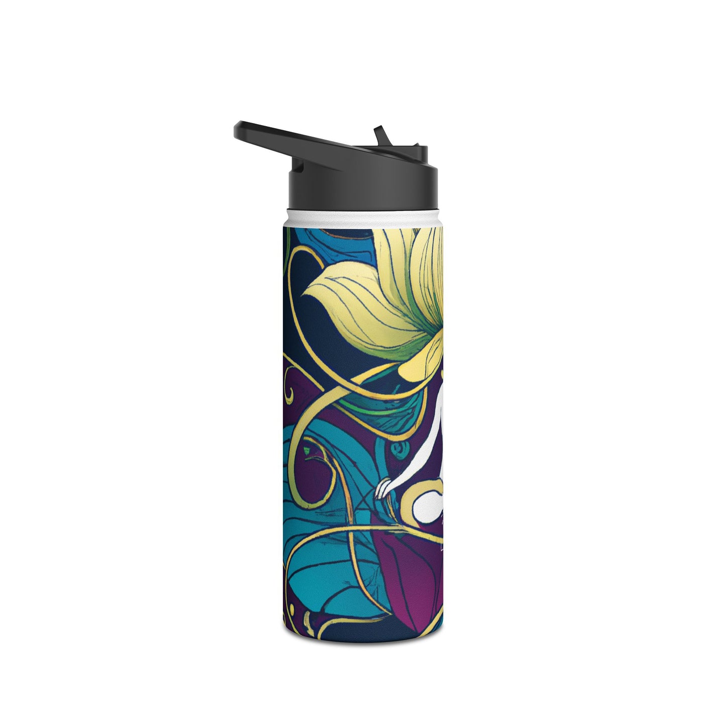 "Lotus Serenity Dance" - Water Bottle