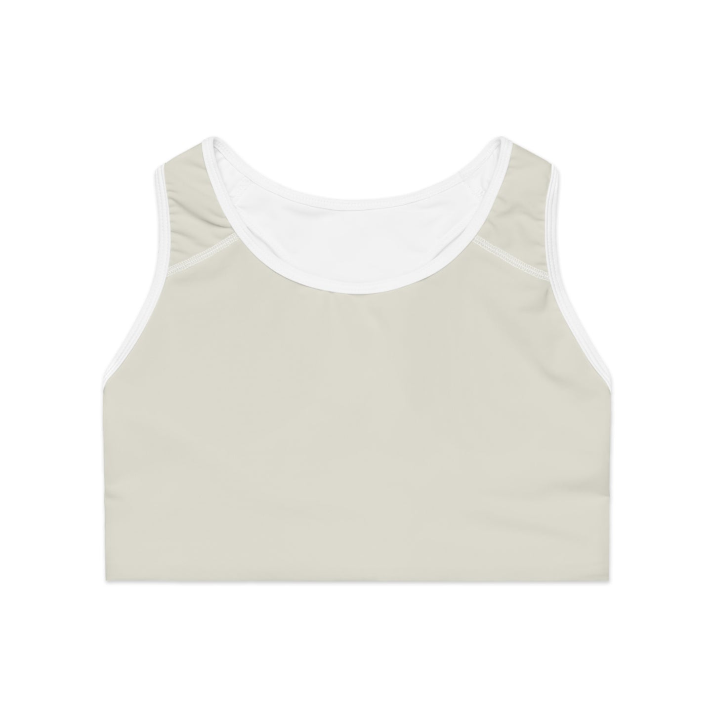 #E9E7DA Ivory - High Performance Sports Bra