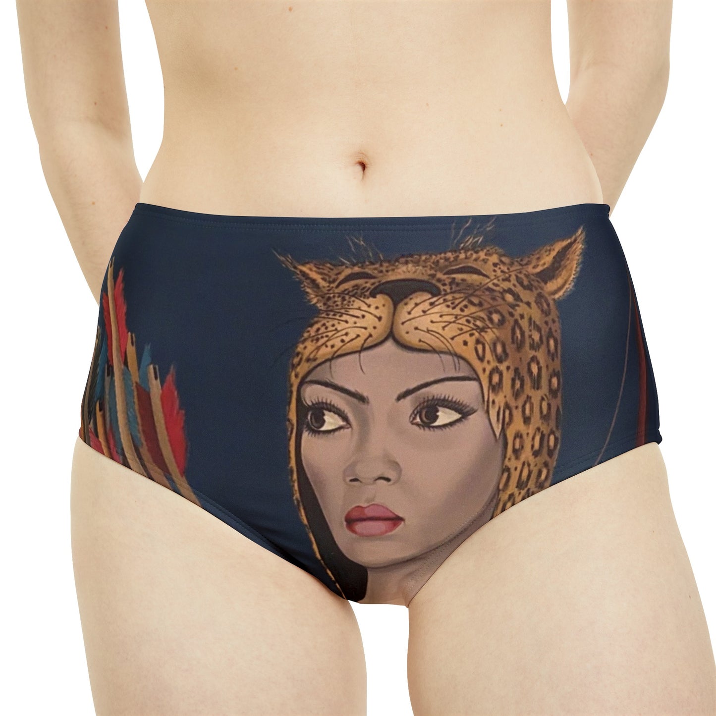 "La chaseresse - Felix Labisse" - High Waisted Bikini Bottom