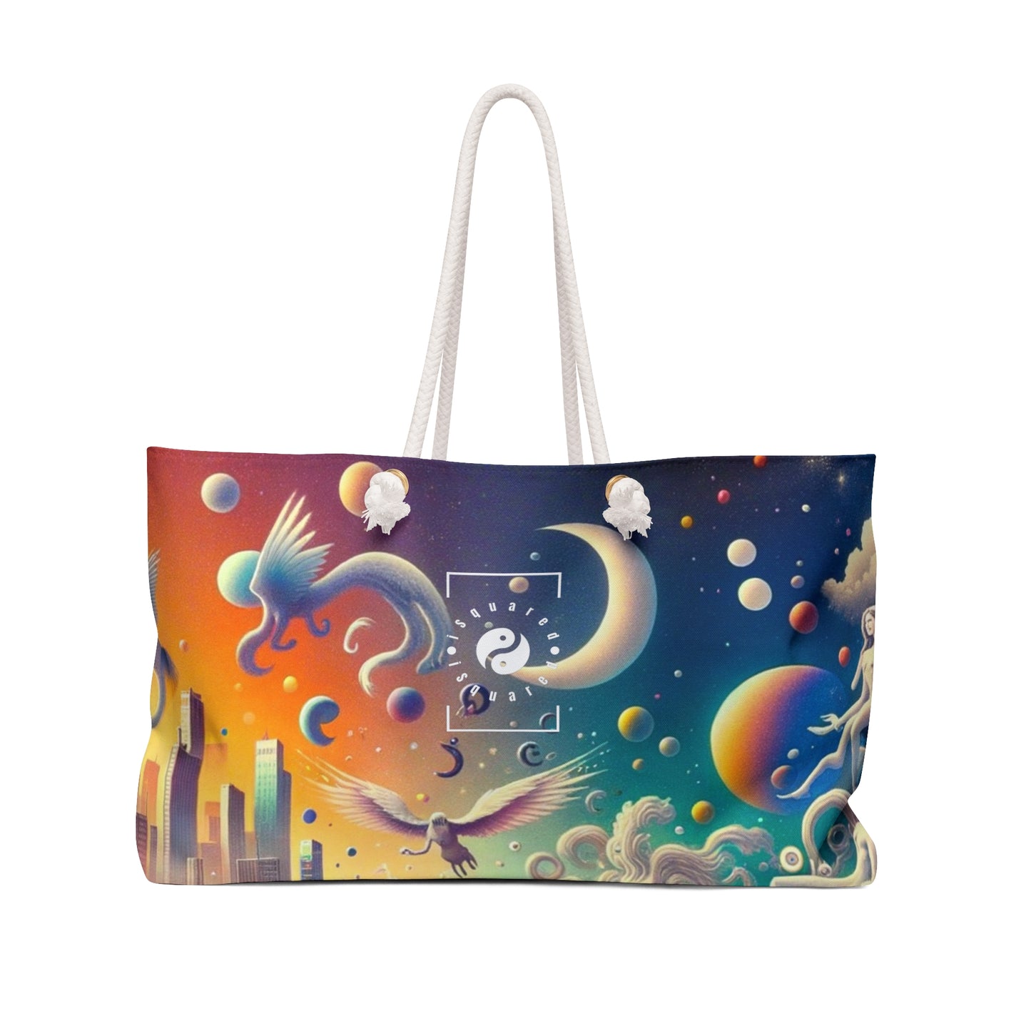 "Mirrors of Metaphor: A Murakami Odyssey" - Casual Yoga Bag