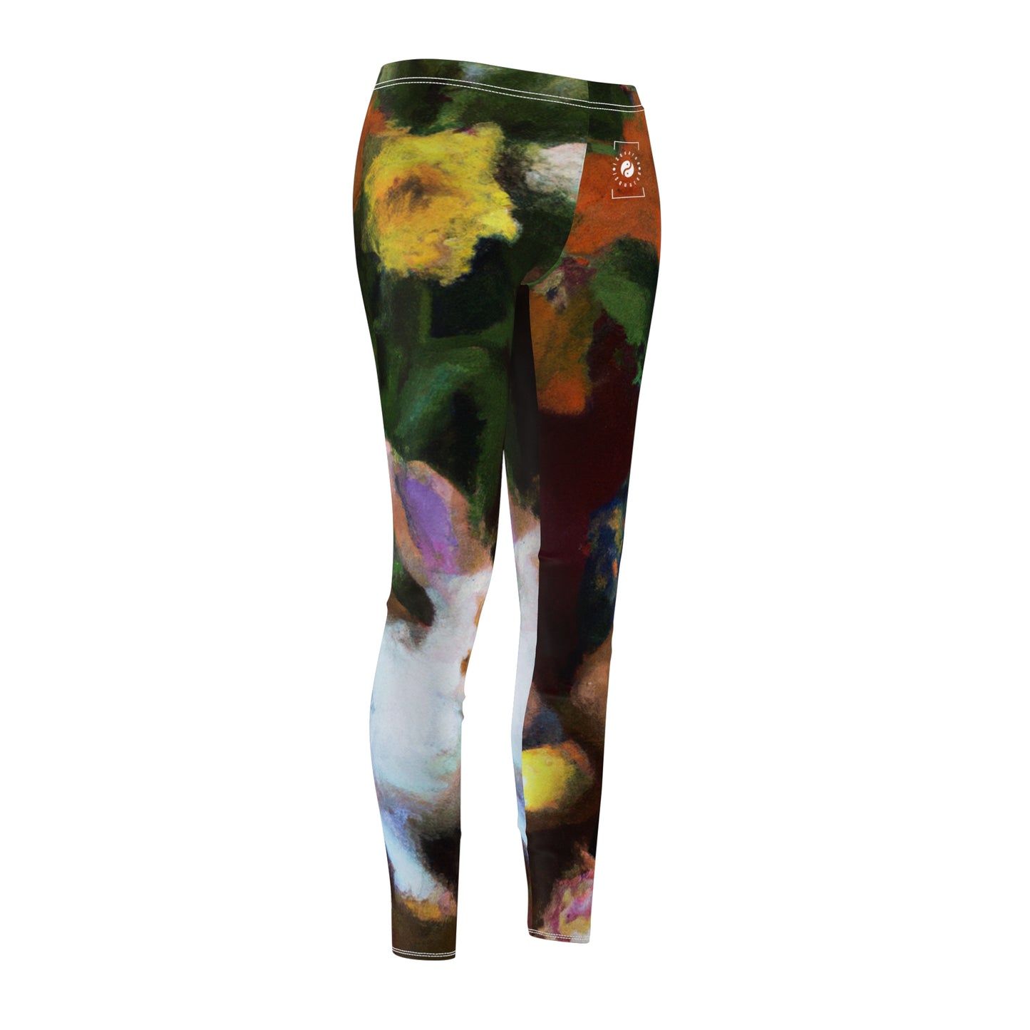 "Velveteen Aureate Easter Reverie" - Casual Leggings