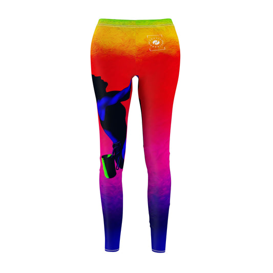 "Technicolor Ascent: The Digital Highline" - Leggings décontractés