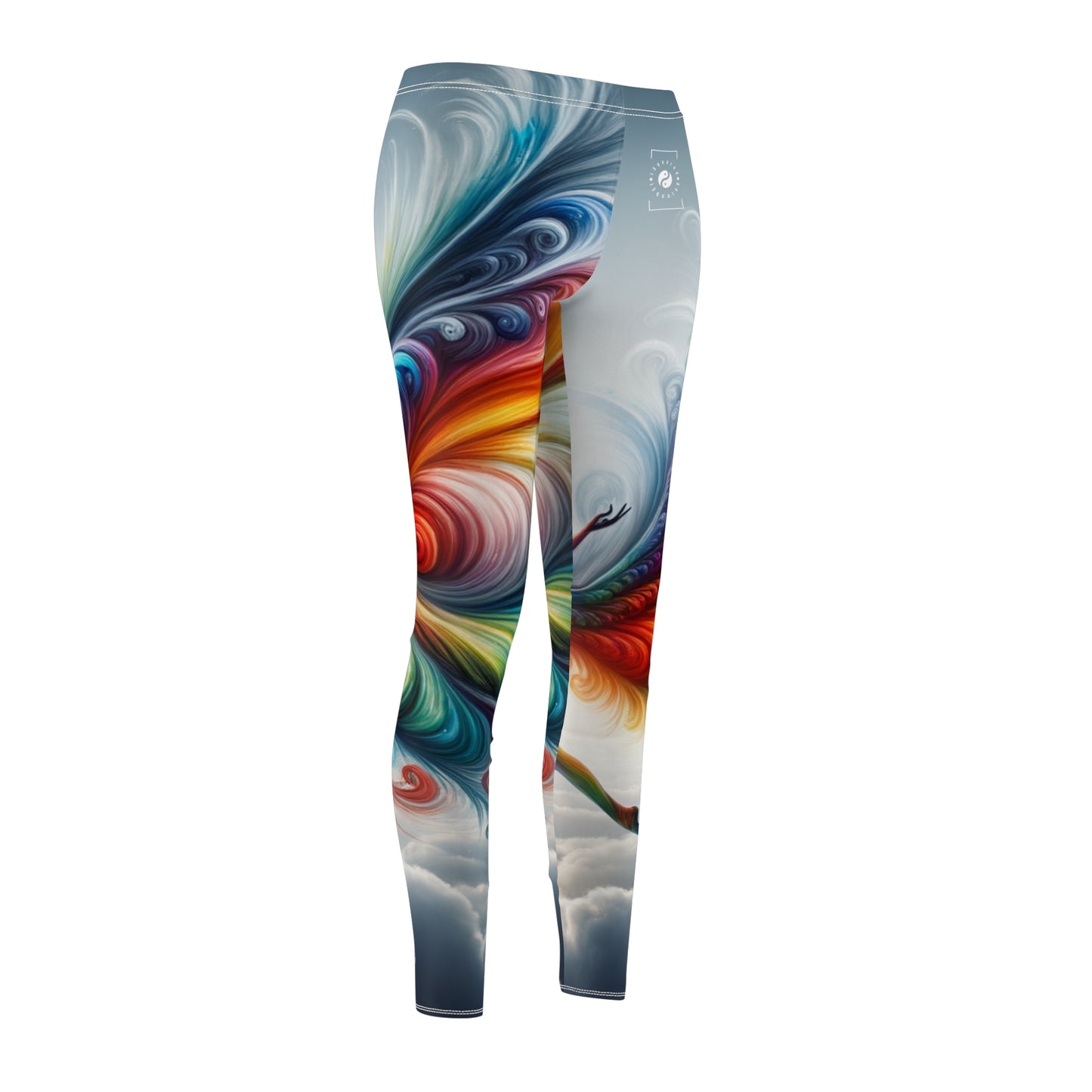 "Le vol arc-en-ciel de Yogini" - Leggings décontractés