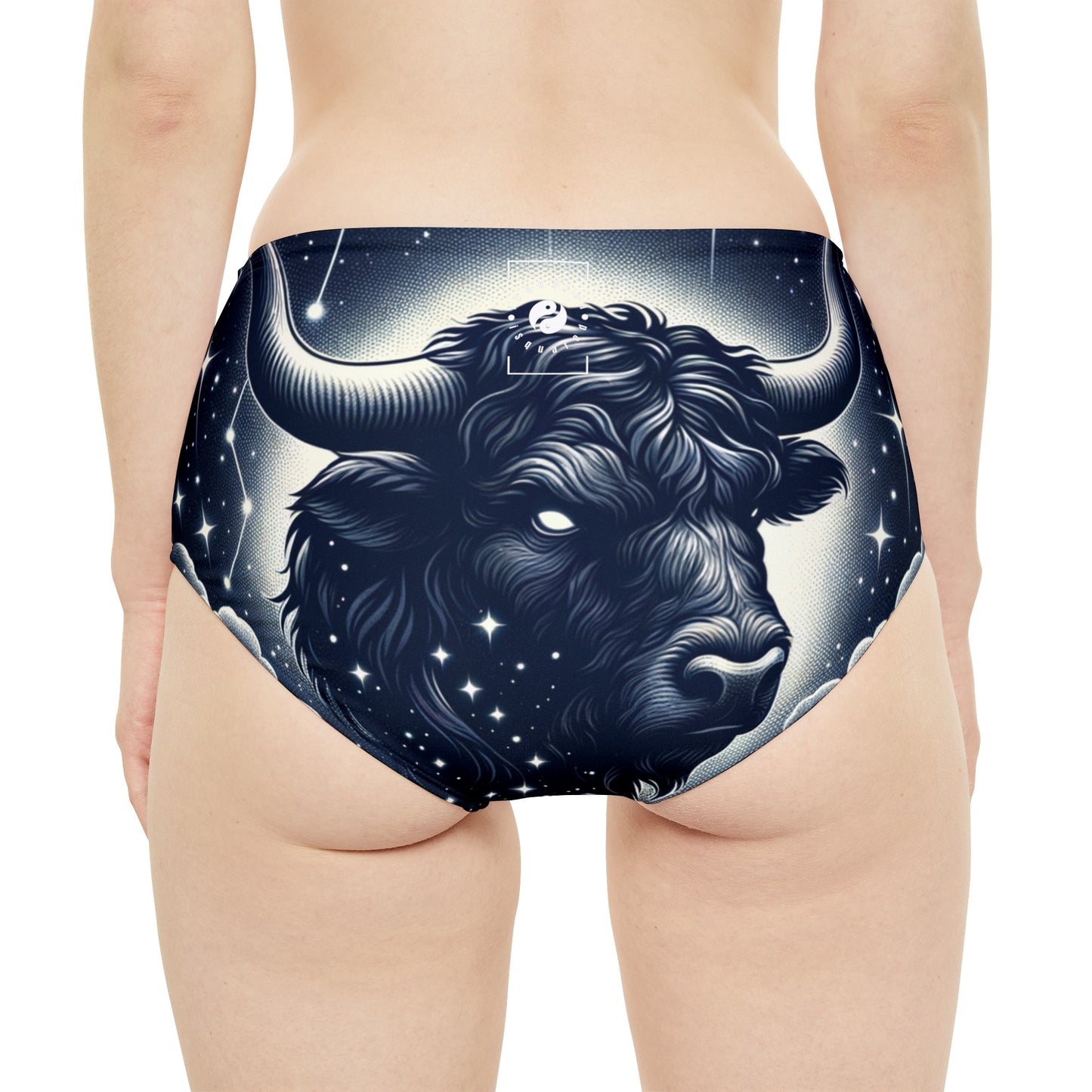 Celestial Taurine Constellation - High Waisted Bikini Bottom