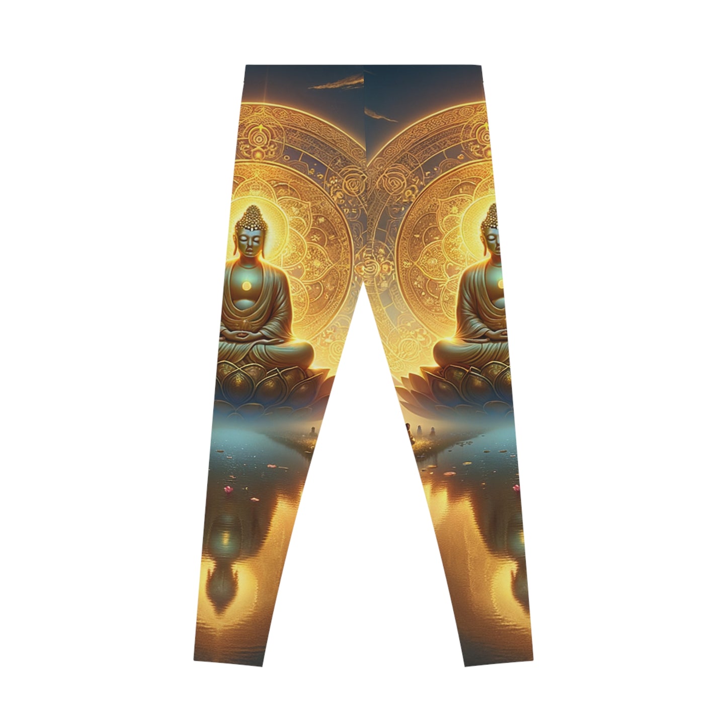 "Serenity in Transience: Illuminations of the Heart Sutra" - Unisex Tights