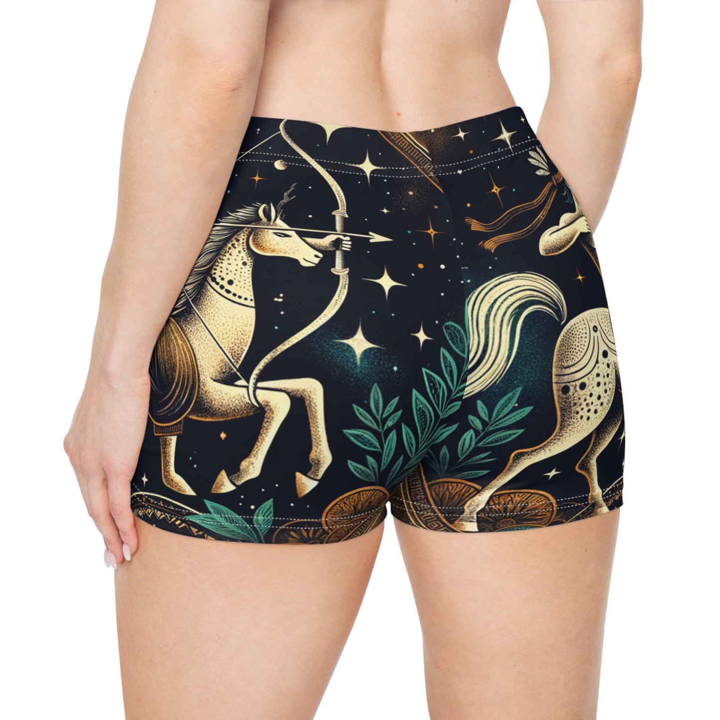 Sagittarius Emblem - Mini Hot Yoga Short