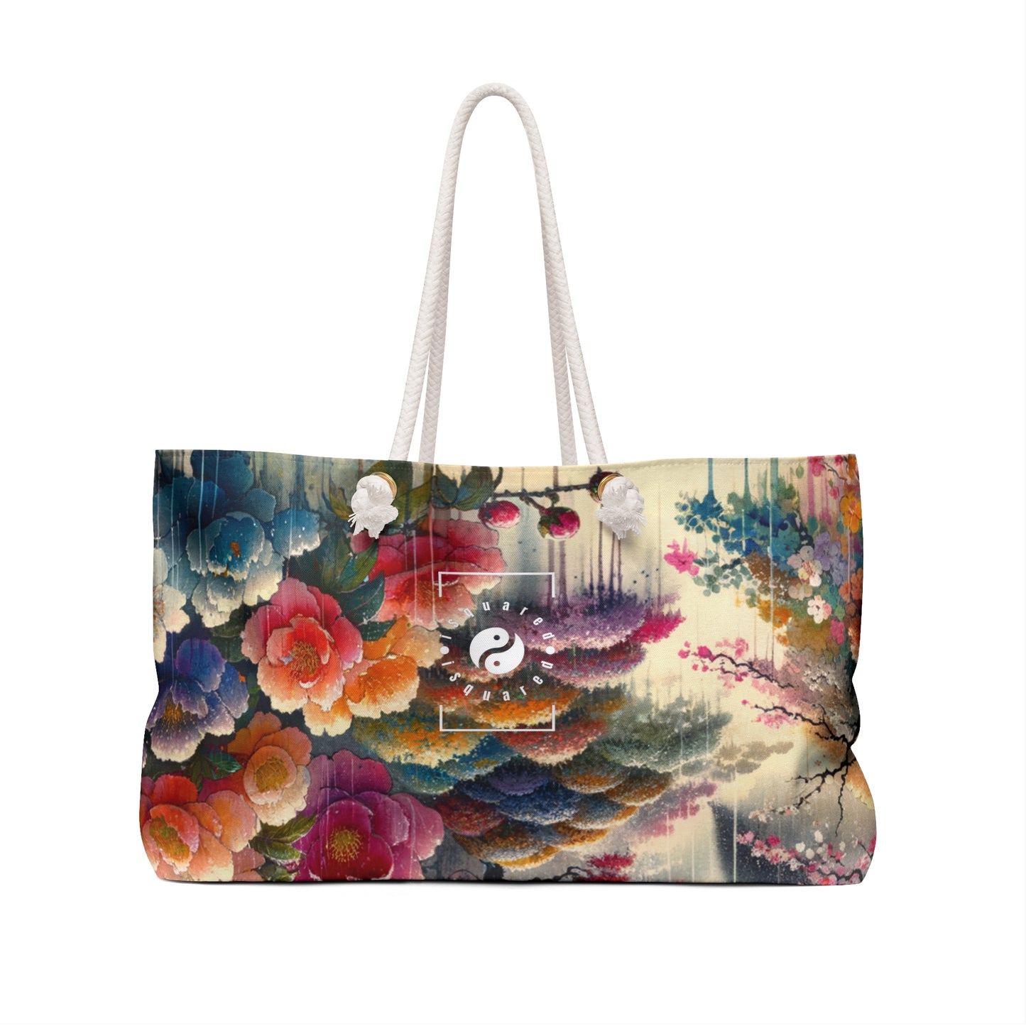 "Rain-drenched Sakura Spectrum" - Casual Yoga Bag