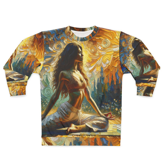 "Golden Warrior: A Tranquil Harmony" - Unisex Sweatshirt
