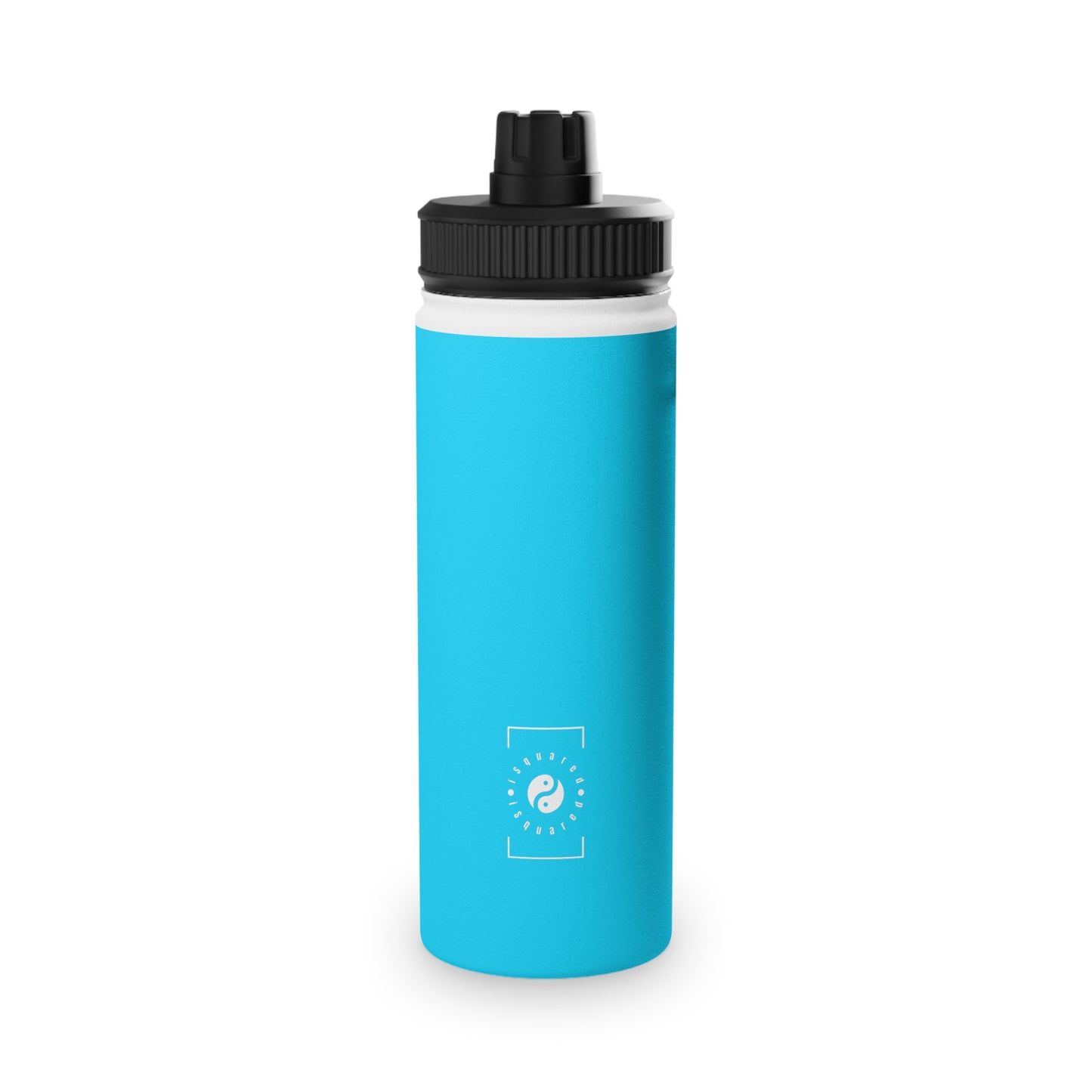 #04D9FF  Neon Blue - Sports Water Bottle